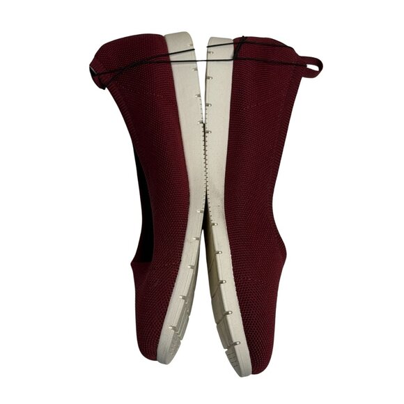 Seychelles Burgundy Knit Slip Resistant Flats Women’s 11M - Picture 7 of 8
